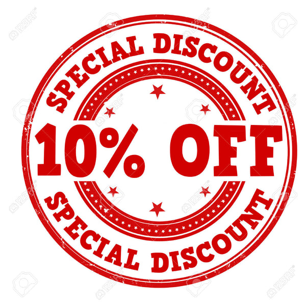 10 % OFF all orders in MAY as well as free Delivery