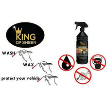 King of Sheen, Advanced Ultra Nano Waterless Car Wash and Wax with Nano Polymers,(2 x 1 Litres) + 2 Microfibre Cloths & Lamb’s Wool Buffing Mitt