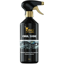 King of Sheen Interior Car Cleaning Kit - Auto Fresh, Vinyl Shine, Glass Sparkle 500ml + Professional Glass Microfibre Cloth and Mini Detailing Duster
