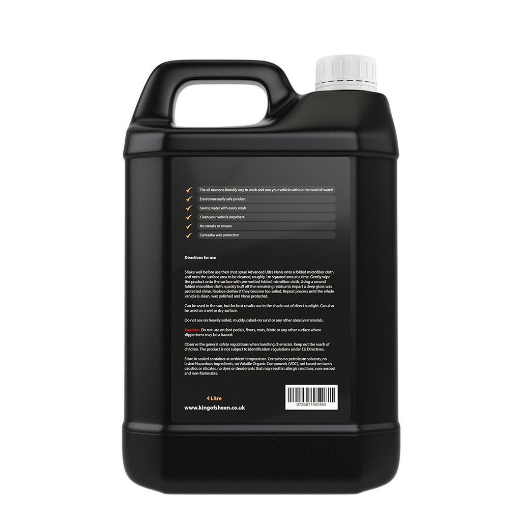 King of Sheen, Waterless Car Wash and Wax with Carnauba Wax and Nano P