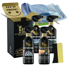 King of Sheen Waterless 8 Piece Car Cleaning Kit. Ideal Car Gift Set for the Car Enthusiast. Let It Shine!!