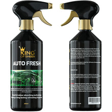 King of Sheen 3 Piece Interior Kit. 500ml Auto Fresh, 500ml Glass Sparkle Plus Glass Microfiber Cloth