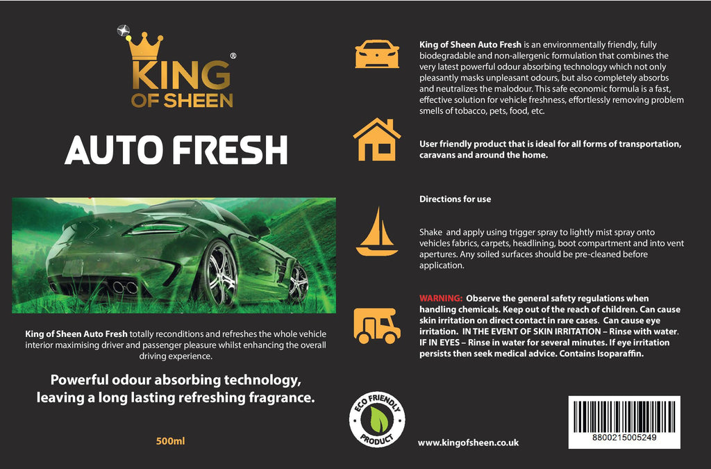 Coming soon King of Sheen Auto Fresh, Powerful car air freshener