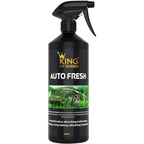 King of Sheen Auto Fresh, Car Air Freshener and Odour Eliminator, Powerful Odour Absorbing Technology Leaving a Lasting Refreshing Fragrance, 500ml