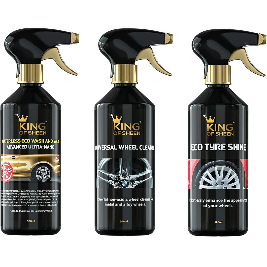 King of Sheen 11 Piece Car Care Kit. Car Gift for the Car Enthusiast
