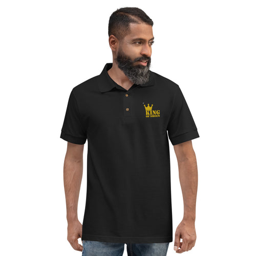 King of Sheen Cotton Embroidered Polo Shirt